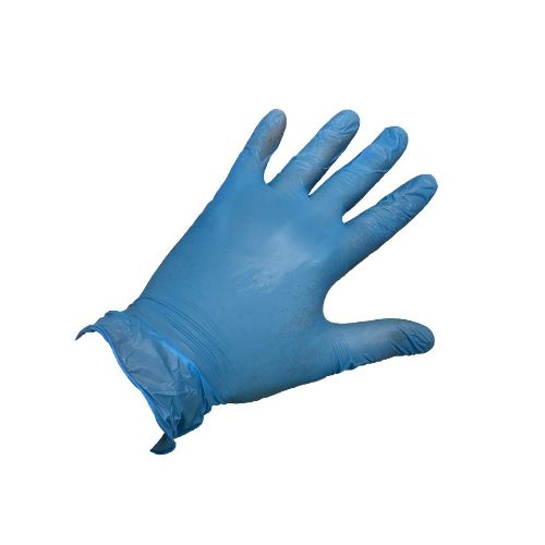 Result Essential Hygiene Ppe Synthetic Protective Gloves (Pack Of 100) Blue